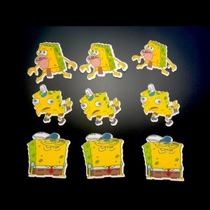 Funny SpongeBob Sticker Set